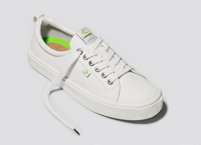 OCA Low Off-White Canvas Sneaker Women - Veneka-Sustainable-Ethical-Footwear-Cariuma Drop Ship