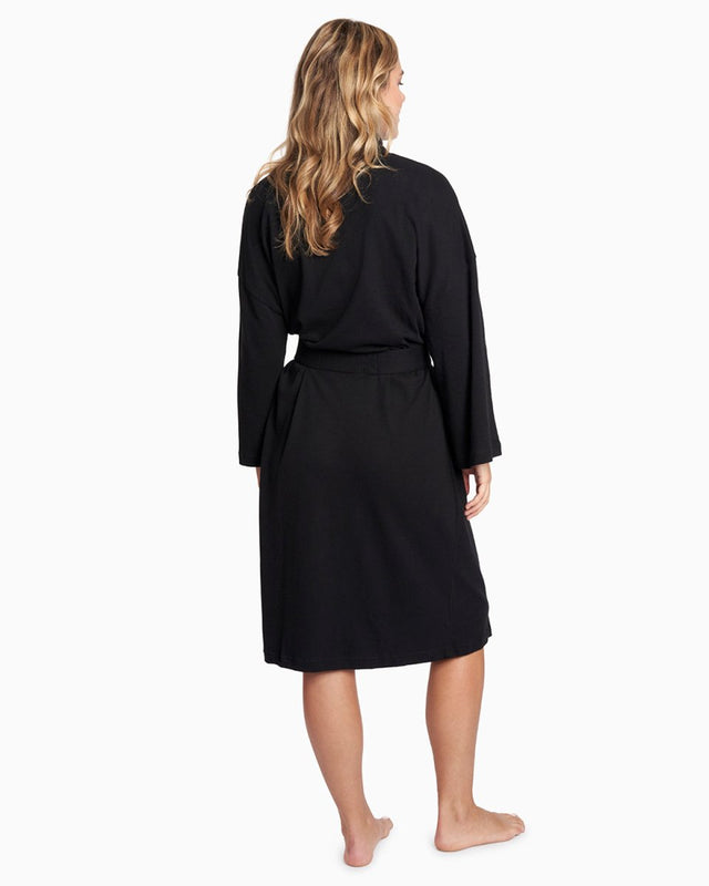 Olivia Robe in Black - Veneka-Sustainable-Ethical-Home-YesAnd Drop Ship
