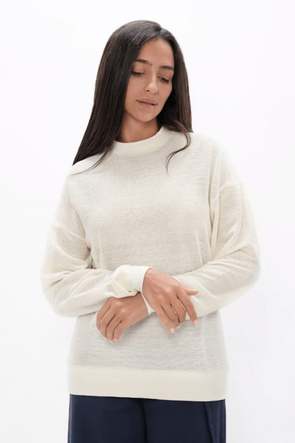 Philly PHL Cosy Sweater in Powder - Veneka-Sustainable-Ethical-Tops-1 People Drop Ship