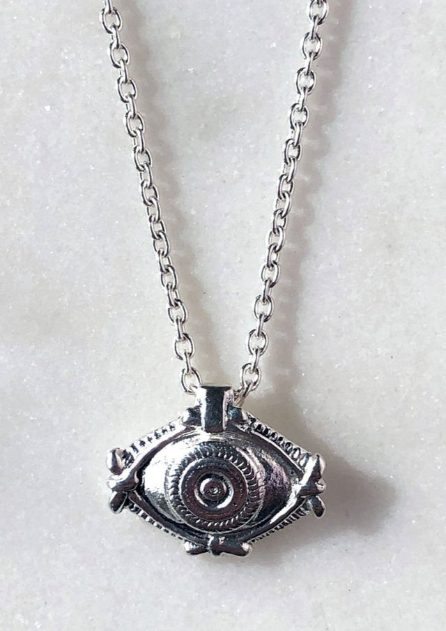 Protection Charm Necklace in Silver - Veneka-Sustainable-Ethical-Jewelry-Astor & Orion Drop Ship