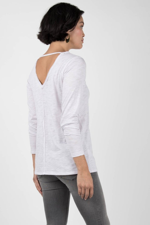 Reversible V Back Top in Pale Lavender - Veneka-Sustainable-Ethical-Tops-Indigenous Drop Ship