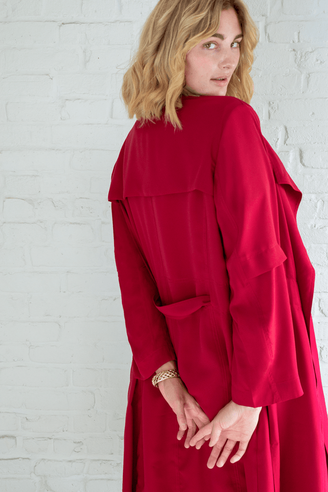 Riverside Jacket 2.0 in Cranberry - Veneka-Sustainable-Ethical-Jackets-Hours Drop Ship