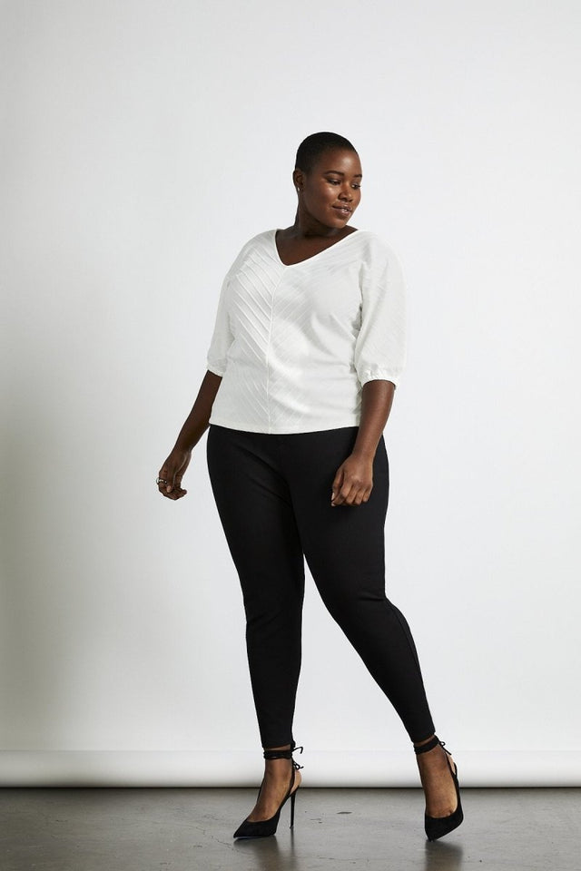 Rover Step Pant in Jet Black - Veneka-Sustainable-Ethical-Bottoms-Hours Drop Ship