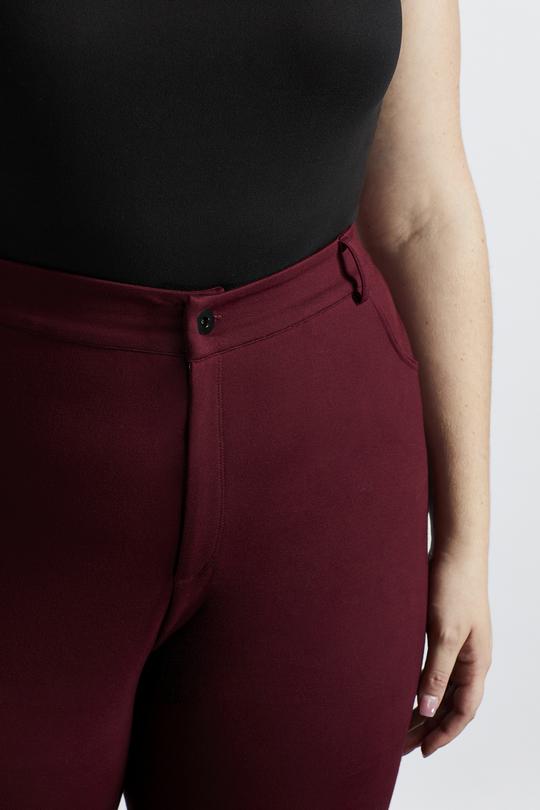 Rover Step Pant in Merlot - Veneka-Sustainable-Ethical-Bottoms-Hours Drop Ship