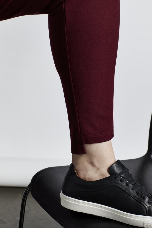 Rover Step Pant in Merlot - Veneka-Sustainable-Ethical-Bottoms-Hours Drop Ship