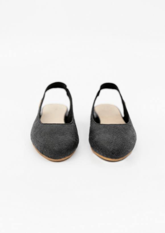 Sling Back Shoes in Charcoal - Veneka-Sustainable-Ethical-Other-1 People Drop Ship