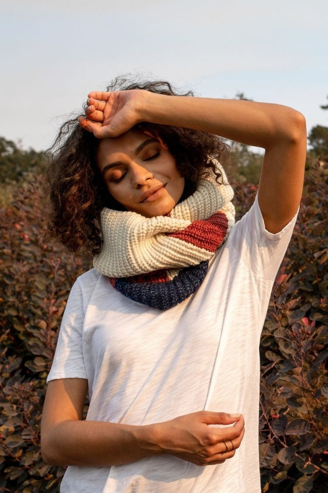 Snood Infinity Scarf in Multi-Color - Veneka-Sustainable-Ethical-Other-Indigenous Drop Ship