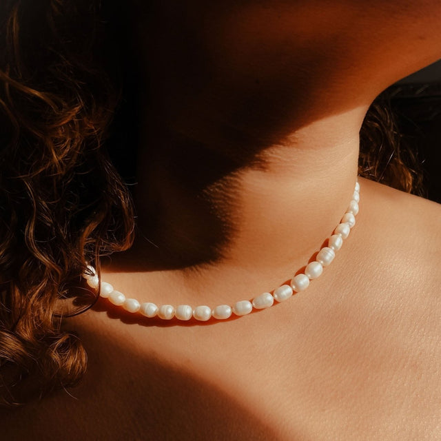 Suwon Recycled Freshwater Pearl Necklace - Veneka-Sustainable-Ethical-Jewelry-Nunchi Drop Ship