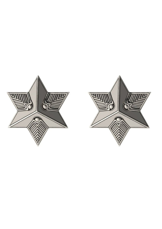 Textured Studs in Recycled Silver - Veneka-Sustainable-Ethical-Jewelry-Astor & Orion Drop Ship
