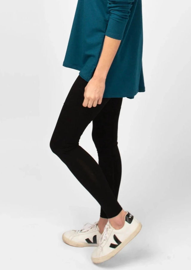 The Dressy Leggings in Black - Veneka-Sustainable-Ethical-Bottoms-Encircled Drop Ship