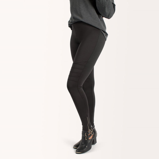 The Dressy Moto Legging in Black – Veneka