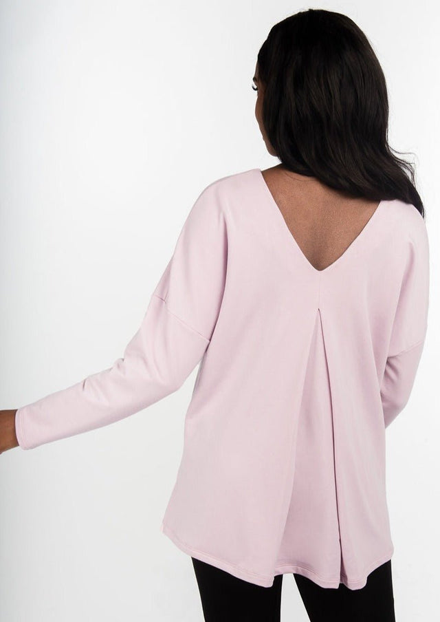 The Dressy Tunic in Light Lilac - Veneka-Sustainable-Ethical-Tops-Encircled Drop Ship