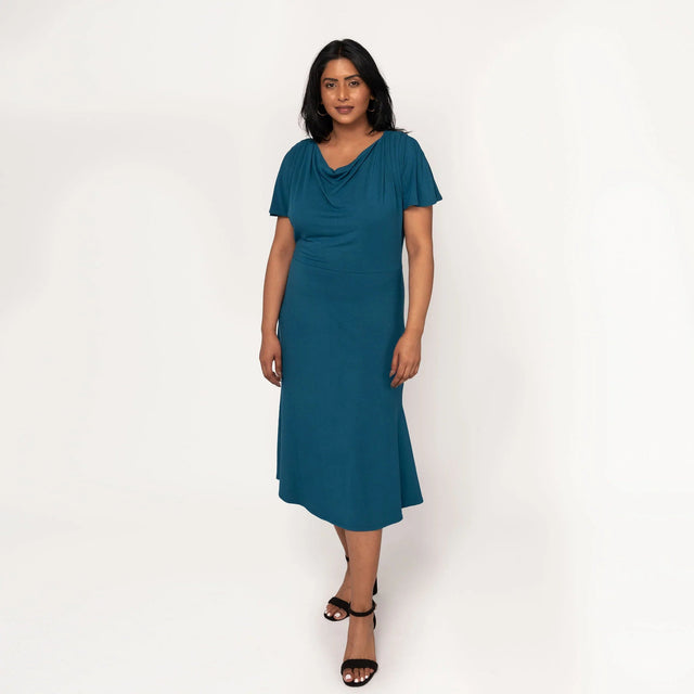 The Evolve Slip Dress in Sapphire Blue - Final Sale - Veneka-Sustainable-Ethical-Dresses-Encircled Drop Ship