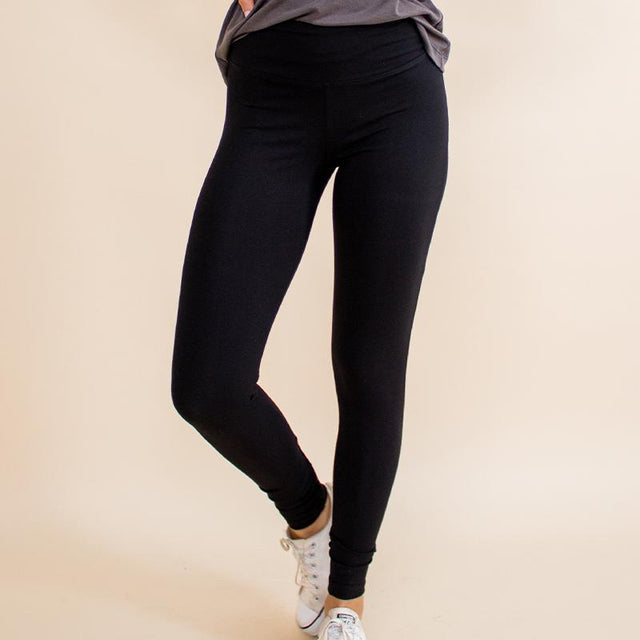 The Fair Legging in Black - Veneka-Sustainable-Ethical-Bottoms-Encircled Drop Ship
