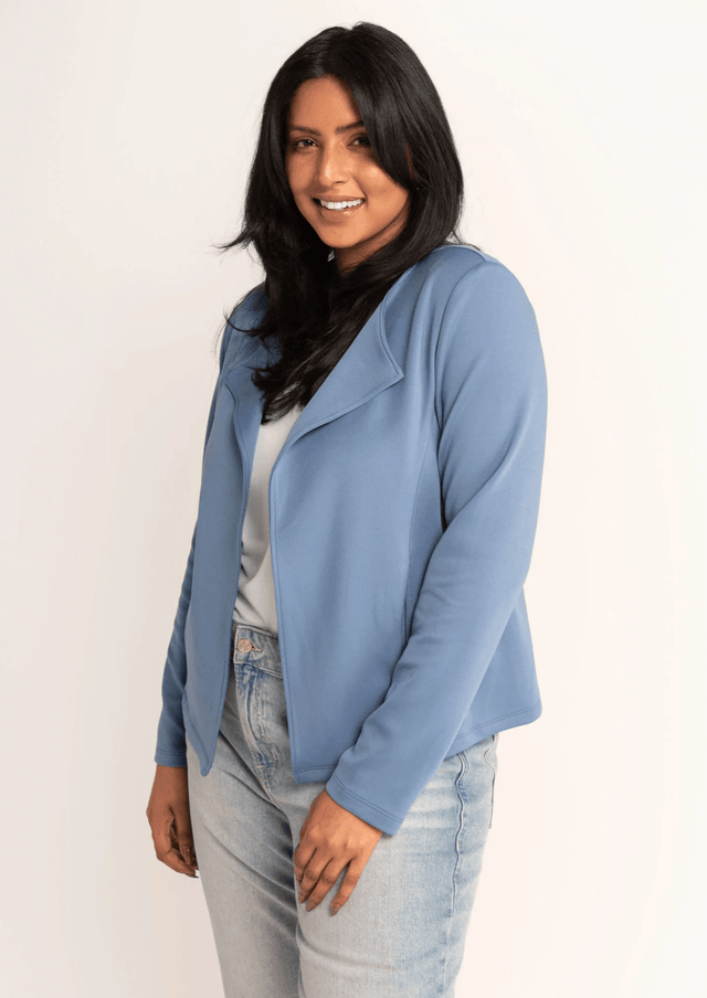 The Jardigan in Glacier Blue - Veneka-Sustainable-Ethical-Jackets-Encircled Drop Ship