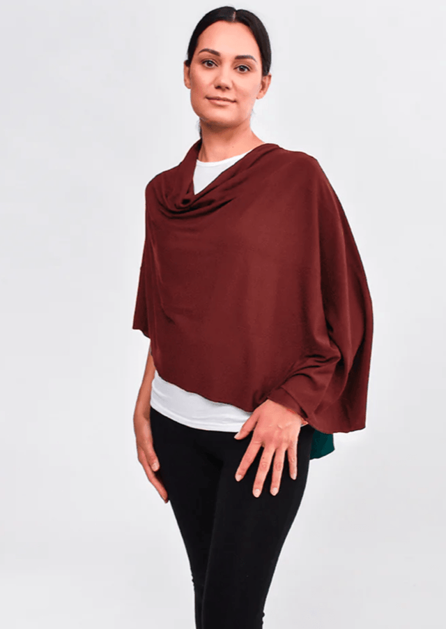 The Renew Shawl in Cinnamon - Veneka-Sustainable-Ethical-Tops-Encircled Drop Ship