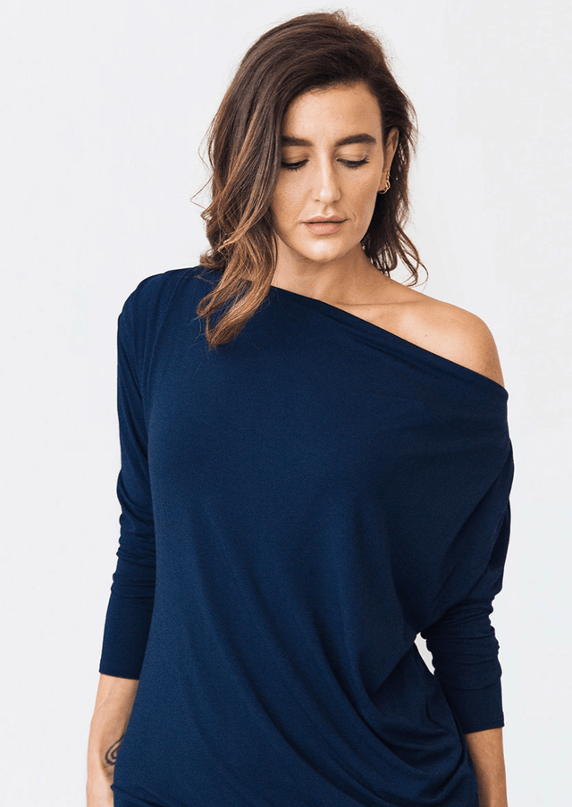 The Revolve Dress / Top in Navy Blue The Revolve Dress / Top in Navy Blue