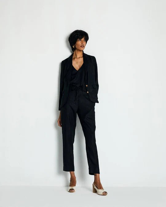 The She's Everything Blazer in Black - Veneka-Sustainable-Ethical-Jackets-Reistor Drop Ship