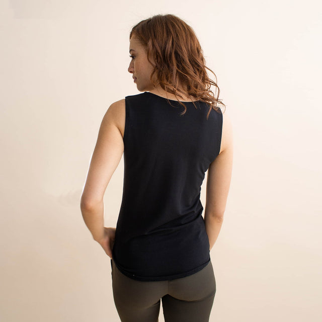 The Sleeveless Unbodysuit in Sapphire Blue - Final Sale - Veneka-Sustainable-Ethical-Tops-Encircled Drop Ship