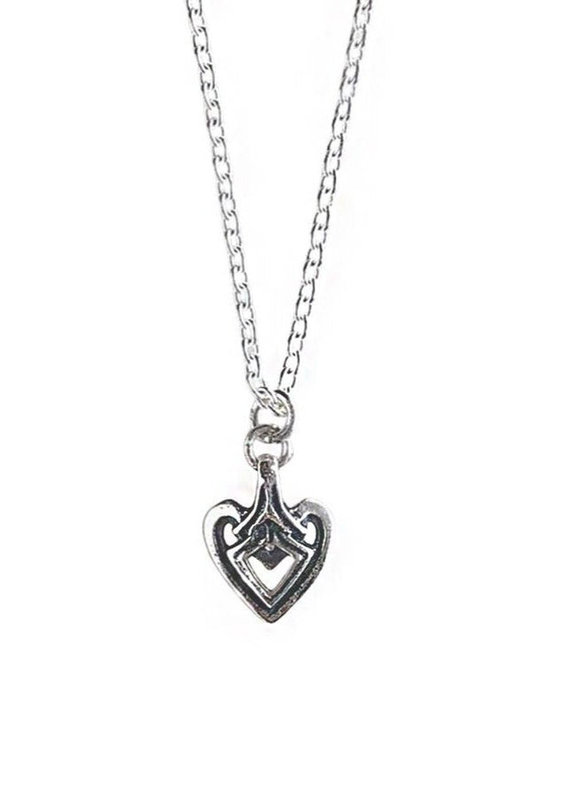 Tiny Heart Charm Necklace in Silver - Veneka-Sustainable-Ethical-Jewelry-Astor & Orion Drop Ship