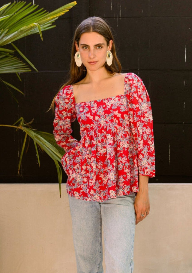 Top in Colour Me Love - Veneka-Sustainable-Ethical-Tops-Em & Shi Drop Ship