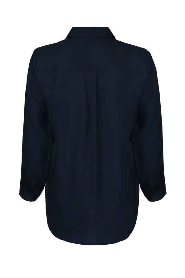 Twiggy Boyfriend Shirt in Black - Veneka-Sustainable-Ethical-Tops-Neu Nomads Drop Ship