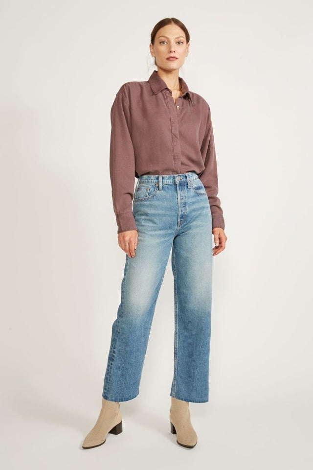 Tyler Vintage Straight Ankle in Everglades - Veneka-Sustainable-Ethical-Bottoms-Etica Denim Drop Ship