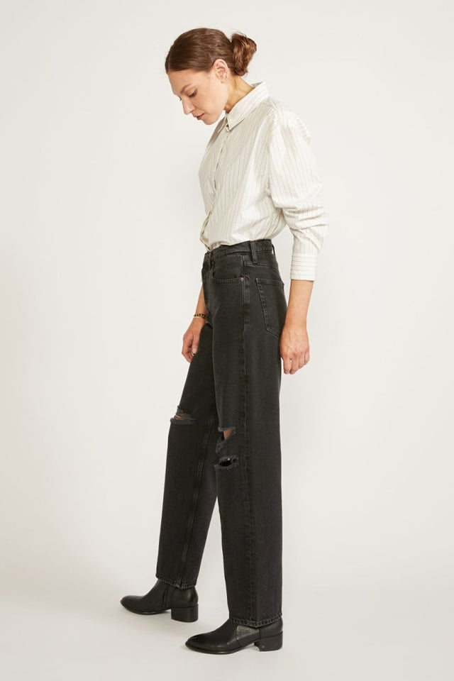 Tyler Vintage Straight in Obsidian - Veneka-Sustainable-Ethical-Bottoms-Etica Denim Drop Ship