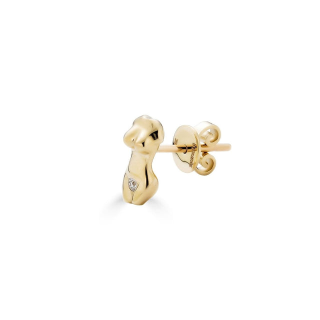Venus Recycled 14K Gold Single Earring - Veneka-Sustainable-Ethical-Jewelry-Nunchi Drop Ship