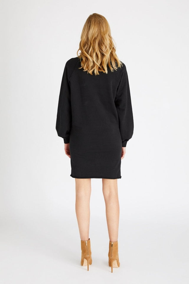 Winona Dress in Black - Veneka-Sustainable-Ethical-Dresses-Etica Denim Drop Ship